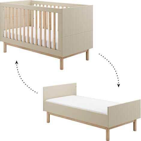 Lettino evolutivo Pinio Miloo Champagne 70x140