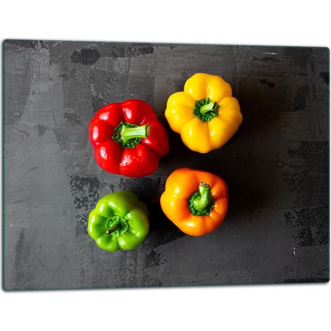 Tablero de corte de placa de vidrio 52x40 pimientos (1/5)