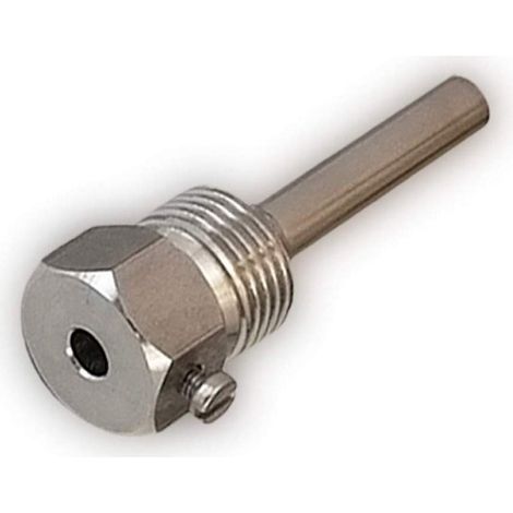 iOVEO 420TH00015 Pozzetto 1/2 Pollice, Manicotto a Immersione in Acciaio Inox V4A, G 1/2, per Sensore di Temperatura, 6 mm, Riscaldamento fino a 600 °C, Lunghezza di Montaggio 150 mm (1/3)