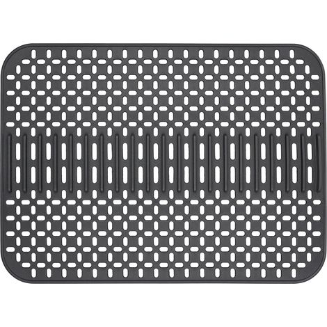 Tapis Evier Cuisine en Silicone Grand 43 x 32 cm, Tapis D'évier Protection Protege Evier pour Plan de Travail de Cuisine, Résistant à la Chaleur et Antidérapant (Gris) (1/4)