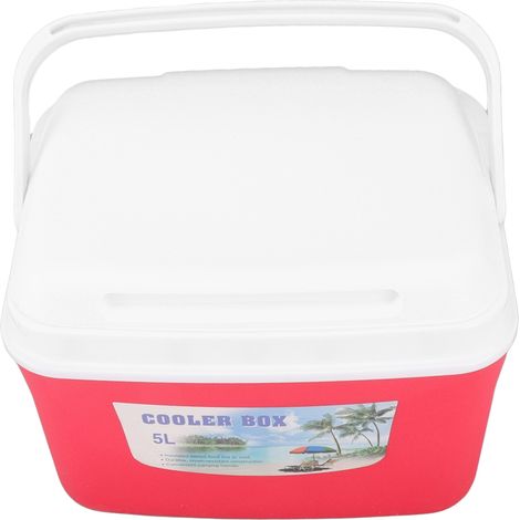 Réchauffeur plus chaud à température constante, boîte de réfrigérateur Portable longue durée avec poignée pour aliments, médicaments, voiture, Camping, 5L rouge (1/5)