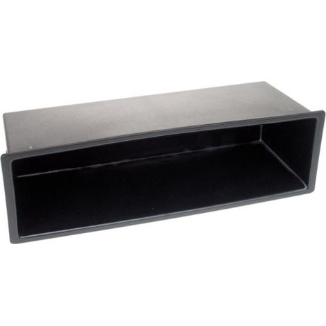 Vide poche autoradio 1Din Universel ISO - Noir P68mm 188x59mm