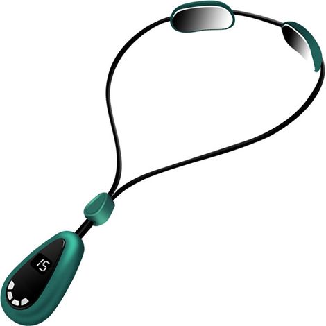 Massaggiatore cervicale linfatico, massaggiatore cervicale EMS, trattamento localizzato di agopuntura, 6 modalità, 15 livelli di intensità, massaggio cervicale portatile con funzione di riscaldamento