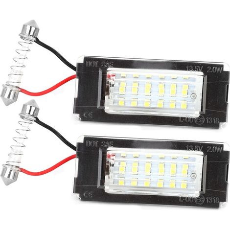 Duokon 1 par de luces LED SMD de 12 V para matrícula, luces para panel de matrícula para MINI R56 R57 R58 R59 2006-2014. (1/5)