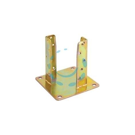 SUPPORTO A PAVIMENTO CON PIASTRA PER TRAVE ART.800 - mm.82x82x5 spess.