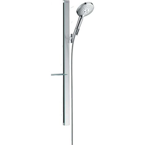 Hansgrohe Raindance Select S - Brausegarnitur 120, EcoSmart 9l/min, 3 Strahlen, Duschstange 90 cm, verchromt 27649000 (1/5)