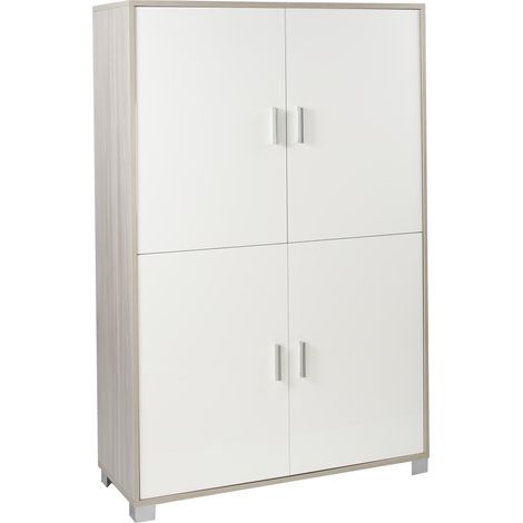 Mobile 4 Ante 107x162x41 cm Olmo Chiaro/Bianco Fiammato (1/4)
