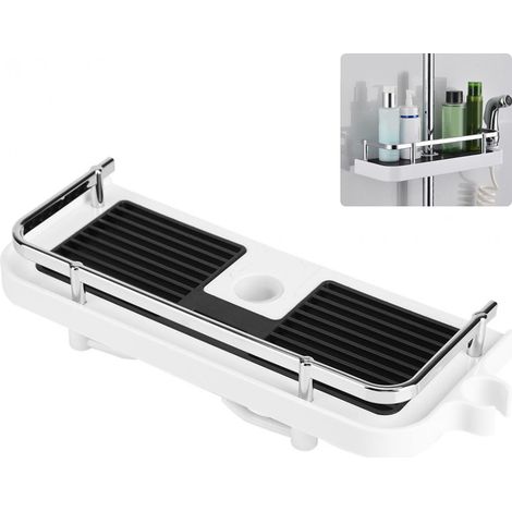 Mensola da bagno regolabile a parete, porta shampoo, accessori e forniture per il bagno.