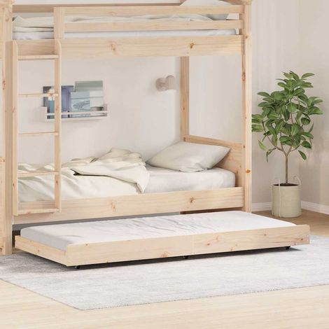 Bettgestell Braun 80 x 200 cm Massivholz Kiefer