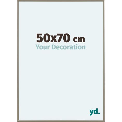 yd. - Cadre photo 50x70 - Champagne - Aluminium - Kent