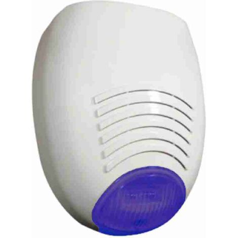 SR 136 WB sirena autoalimentata colore bianco - lampeggiante blu alta luminosità programmabile