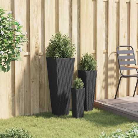Set für Outdoor 3 pcs Schwarz Metall