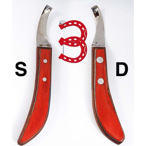 Englisches Zac Modell Kiefermesser mit rechts oder links gebogener Klinge (1/3)