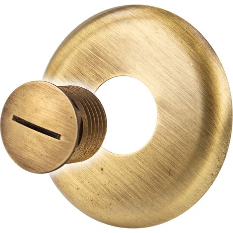 tecuro Verschluss - Stopfen AG G 1/2 Zoll, mit Rosette - Messing bronze (1/5)