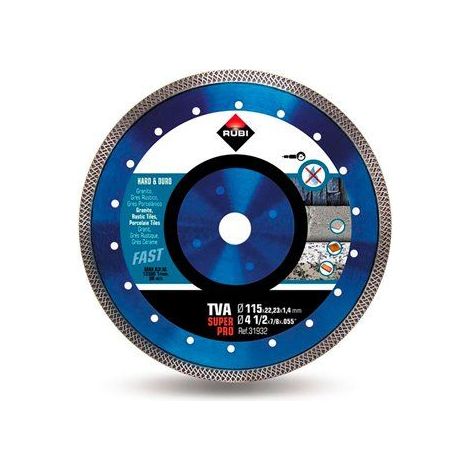 Diamanttrennscheibe tva 115 superpro 31932 rubin