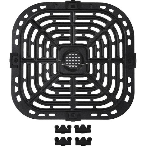 Tava patrata pentru friteuza, inox, 24x23cm, cu manere