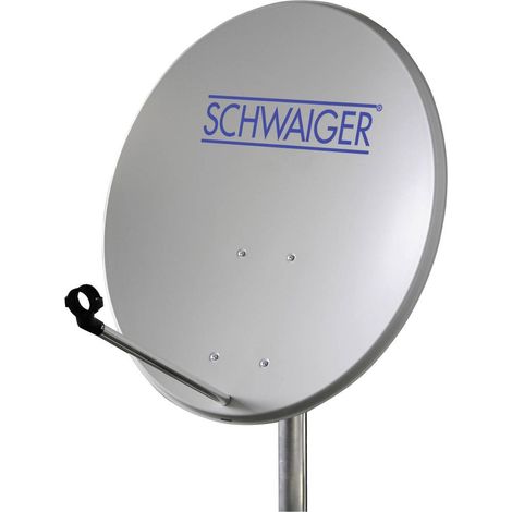 Parabole Schwaiger 60 cm gris clair - Antenne satellite - Excellent rapport qualité-prix
