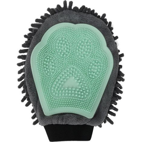 Gant Brosse Chat Chien, gants de bain pour chat chien, gants d\'épilation pour chat chien, Nettoyage de Compagnie Gants de Massage,vert (1/5)