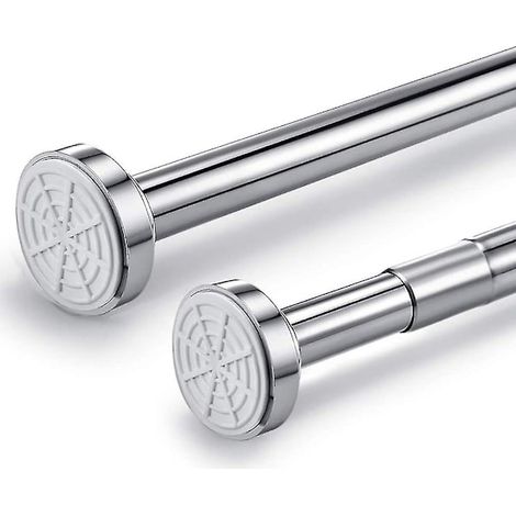 Filiyano-【BQ】Tige télescopique en acier inoxydable, 55-85 cm de long, tringle à rideau de douche réglable sans perçage. (1/5)