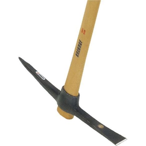 Krenhof Steinkrampen Spitzhacke geschmiedet Gewicht 2,5 kg mit Holzstiel 550 mm (1/2)