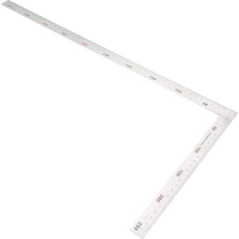 Règle Carrée En Forme De L, Carrée En Forme De L De 90 Degrés Règle, Règle Carré En Acier, Inoxydable Équerre Menuisier Outil, Pour Ingénieur, Menuisier Et Artisans 250 x 500