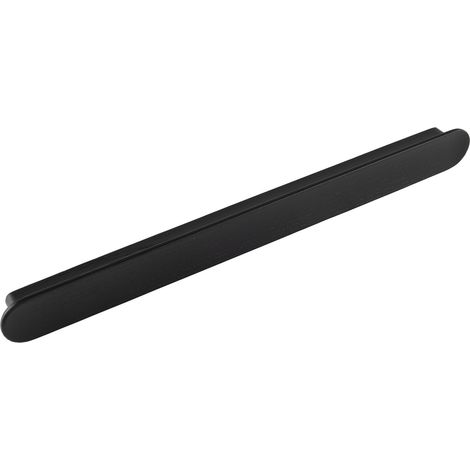 Griff Tuba LA 256mm, Holzgriff robuster Möbelgriff Breite 284mm, Esche schwarz gebeizt (1/3)