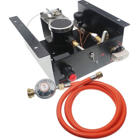 Kit de rechange pour chauffage à gaz comprenant valve réducteur de pression et tuyau de 1,5 m, boîtier de commande de chauffage en verre propane, entrée d'air, régulateur de chauffage (1/5)