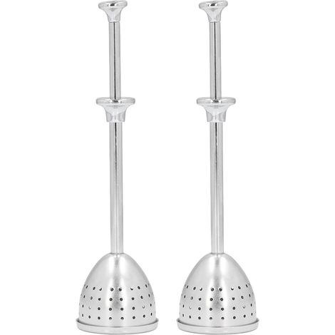 2 Passoires à Thé Longue Poignée Infuseur Filtre Inox Réutilisable pour Théière Diffuseur (1/5)