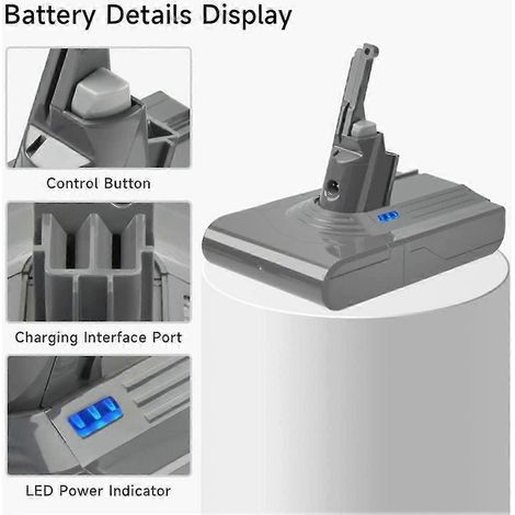 Adaptateur de batterie 21,6 V V8 + 2 préfiltres de rechange pour batteries V8, aspirateur V8 Absolute et V8 Animal (1/4)