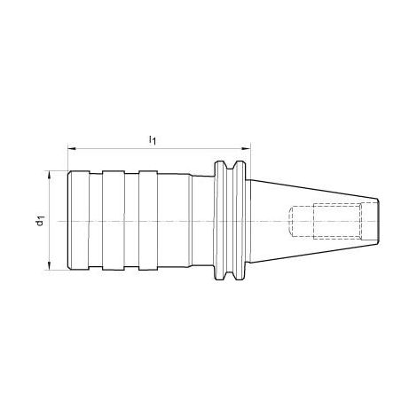 Mandrin à changement rapide DIN69871A M14-33 SK50 FORTIS (1/5)