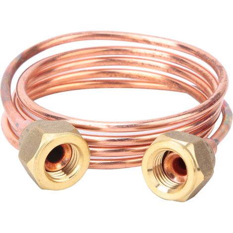 Tube capillaire souple en cuivre 2,8 mm G1/4" pour pièces de réfrigération (900 mm) (1/5)