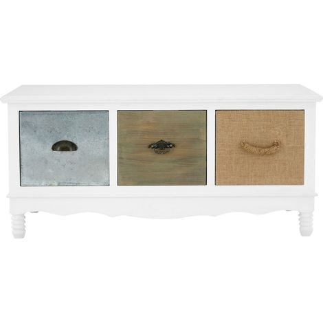 Interiors by Premier Aesthetic Coffee Table, Sturdy and Durable White Coffee Table, Aesthetic Style Wooden Cocktail Table (1/5)