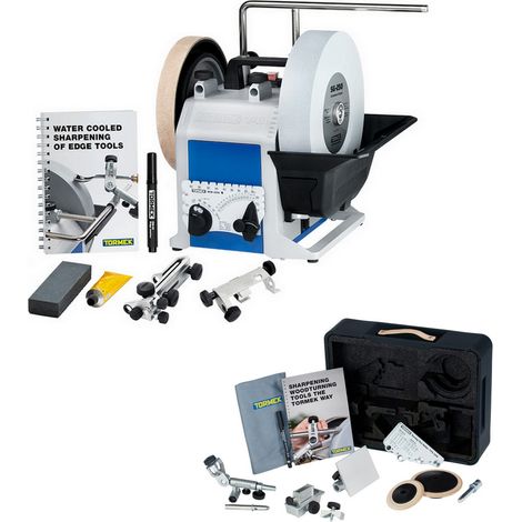 Tormek Nass-Schleifmaschine T8 Schärfsystem Schleifmaschine + TNT808 Drechseln (1/6)