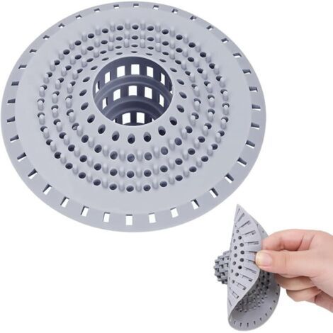 Silikon-Abflussschutz, Silikon-Haarfänger für die Dusche, Haarfilter für Badewanne, Dusche, Abfluss, Küche, Bad, Wäsche (1/4)