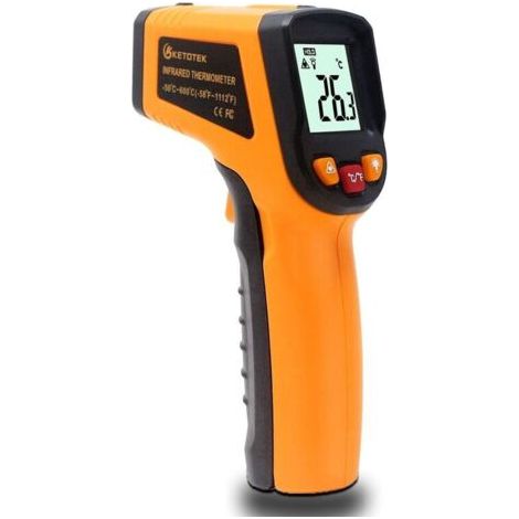 Thermomètre infrarouge thermomètre à eau électronique de haute précision à usage industriel '600B-50 600 ℃ émissivité réglable (1/2)