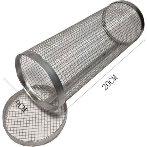 Grille De Cuisson - Acier Inoxydable - Pour Barbecue Extérieur - Panier À Légumes Portable - 20 X 9 X 9 Cm (1/4)