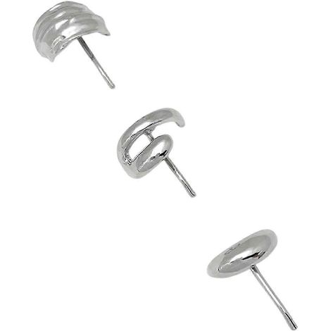Lot de 3 pinces à cheveux pour femmes et filles aux cheveux longs, antidérapantes et faciles à utiliser, barrettes décoratives-D-Silver (1/5)