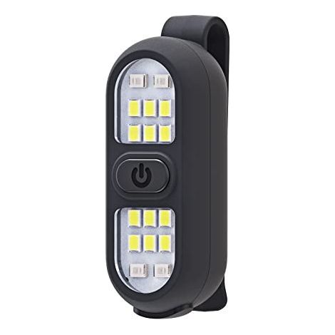 [JAMAIS UTILISÉ] Lampe torche à clip, lampe de course pour coureurs, lumières de sécurité rechargeables pour marcher la nuit, lampe mains libres, lumière LED portable de travail, avertissement clignot (1/5)