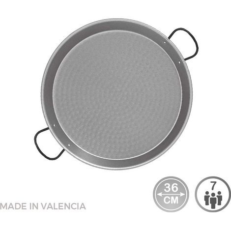 Paella En Acier Poli Pour Induction Et Vitroceramique Ø36cm (7 Personnes). Vaello (1/2)