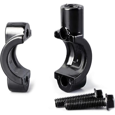 Adaptateur de montage de rétroviseur à fixation par pince pour guidon de moto de 8 mm (1/5)