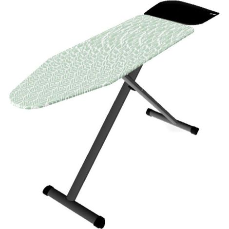 XTRA Asse da Stiro Plus 130x44 cm in Alluminio Anodizzato con Blocco Sicurezza 7,4 Kg colore Nero