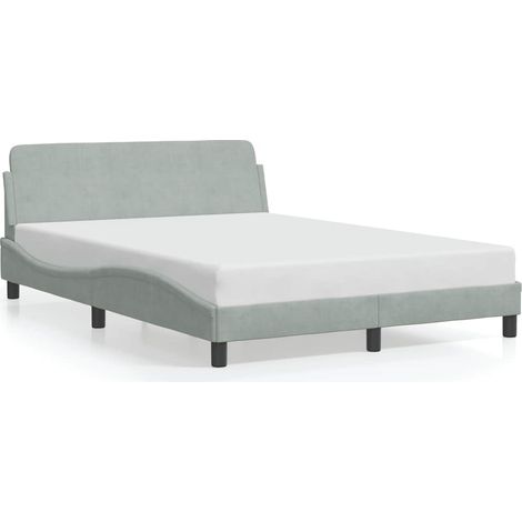 Maison Exclusive - Giroletto Dover Grigio Chiaro 140x200 cm Velluto (1/5)