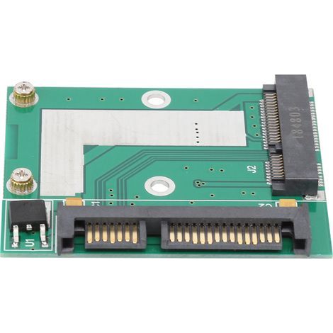 Carte adaptateur/convertisseur Mini PCI-E SSD vers interface SATA 3.0 de hauteur 2,5 pouces (1/5)