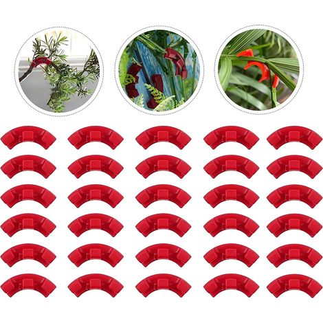 Set di 30 clip di supporto per piante rampicanti - supporto robusto per piante da giardino, supporto a 90° per piante rampicanti, clip di fissaggio per rami. (1/5)