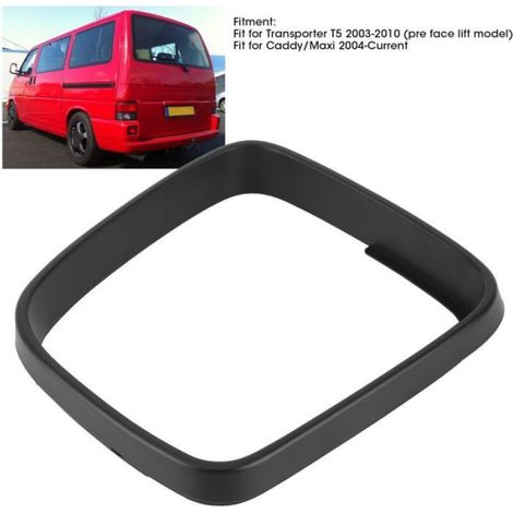 Rétroviseur de Remorquage, ABS Rétroviseur Cadre Garniture Miroir de Porte Lunette Couverture Accessoire T5//Maxi LHD(La gauche) (1/4)