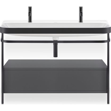 Duravit Happy D.2 Plus c-bonded Set avec console métallique et