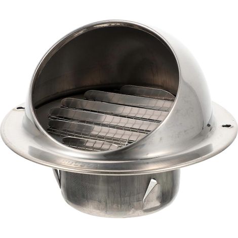 Hotte aspirante en acier inoxydable avec conduit d'évacuation et extracteur d'air extérieur (1/5)