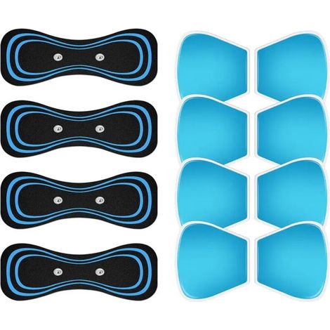 Gel pads for cervical electrostimulation, silicone device, reusable muscle gel for abdominal exercises, cervical electrostimulation device 00791-AquaForge