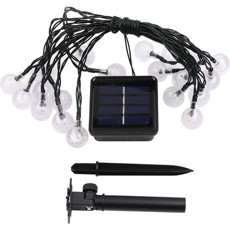 Lampes solaires de jardin, boule à bulles 1,8 (blanc chaud) pour extérieur-AquaForge (1/5)