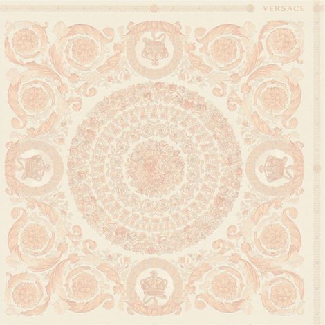 Baroque wallcovering wall Profhome 370556 non-woven wallpaper slightly textured baroque style shiny pink silver 7.035 m2 (75 ft2) (1/5)
